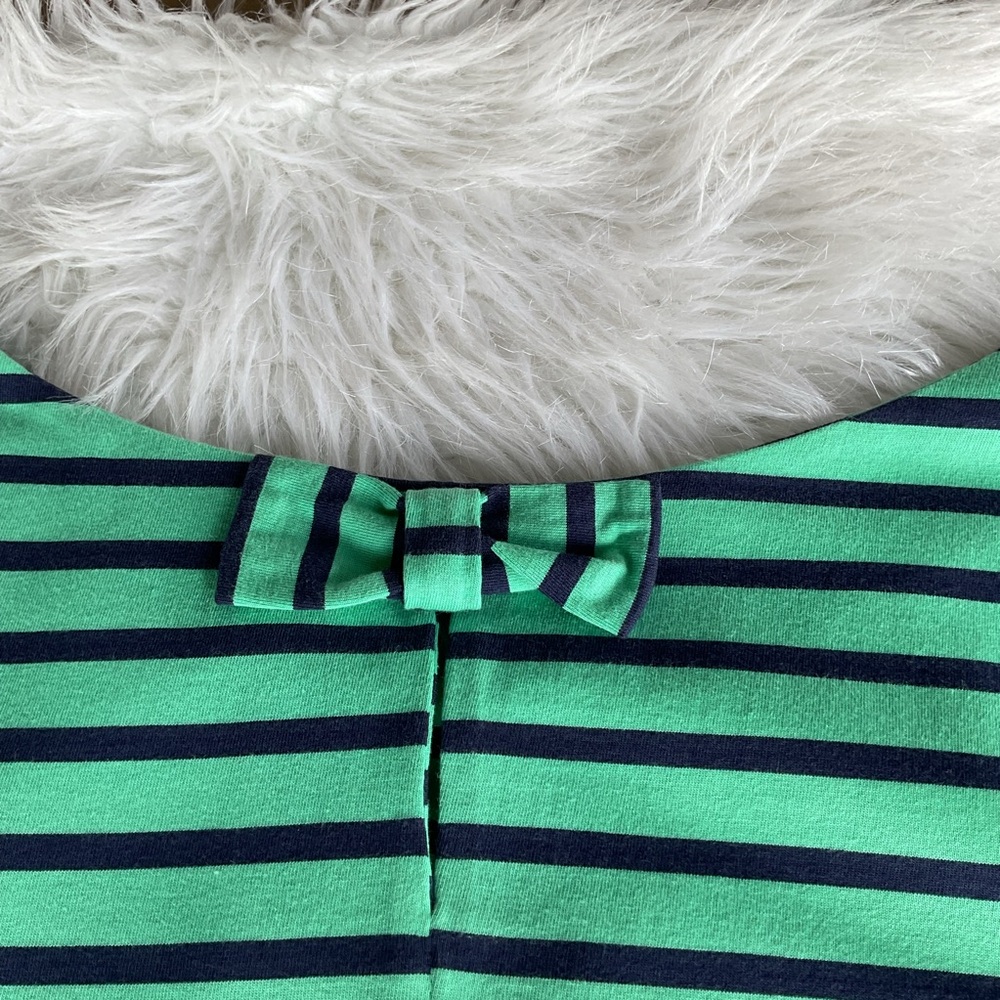 Gap Dress Blue Green Stripes Preppy Business Casual Academia Party consign Large - Picture 3 of 7